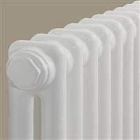 Arlberg 2-Column Vertical Radiator 2000 x 394mm 3768Btu in White Steel