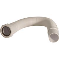 McAlpine Flexi Waste Connector 1 1/2" Uni Outlet x Plain Spigot FLEXCON2 in White Plastic