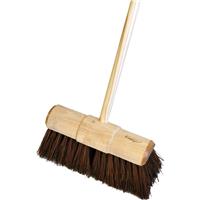 Hill Brush Company Industrial Stiff Yard Broom With Handle 13" (330mm) Natural