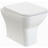 Nuie Ava Back To Wall Toilet and Soft Close Seat in White Vitreous China