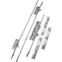 ERA UPVC Replacement Multipoint Door Lock 2-Hook 2-Roller in Silver Steel