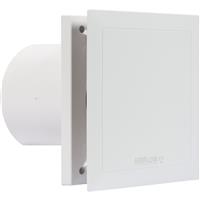 Airflow QuietAir Extractor Fan 100mm Humidistat/Timer in White ABS