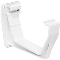 Aquaflow 114mm Square Line Fascia Bracket in White PVCU