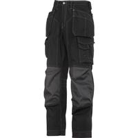 Snickers Workwear Men's Snickers 3223 Rip-Stop Floorlayer Holster Pocket Trousers 36" R /Grey in Black Polyester/Cotton