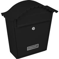 Burg-Wachter Classic Post Box in Black Steel