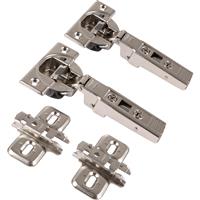 Blum Thick Profile Soft Close otion Concealed Hinge 95deg Overlay (2 Pack) in Silver Steel