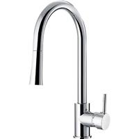 Deva Pendle Pull Out Mono Mixer Kitchen Tap in Chrome Brass