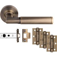 Carlisle Brass Belas Door & Latch Pack Antique Brass
