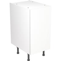 Kitchen Kit Flatpack Slab Kitchen Cabinet Base Unit Super Gloss 400mm in White MFC