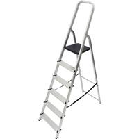 Werner High Handrail Step Ladder 6 Tread SWH 2.99m Aluminium