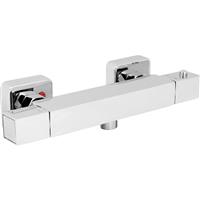 Deva Durham Square Thermostatic Shower Valve in Chrome Brass