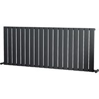 Ximax Oxford Single Designer Radiator 600 x 1420mm 3372Btu in Anthracite Steel