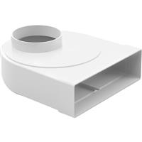 Airvent 204mm Elbow Bend 100mm Connection in White