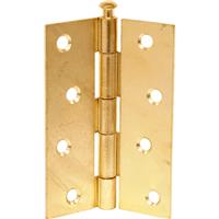 Perry Loose Pin Hinge 75mm (2 Pack) in Brass Steel