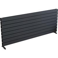 Ximax Oxford Duo Horizontal Designer Radiator 595 x 1500mm 4935Btu in Anthracite Steel