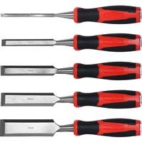 Minotaur Wood Chisel (5 Piece) in Red Steel