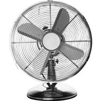 Unbranded 12 Desk Fan 3 Speed 40W in Chrome Steel
