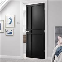 JB Kind City Internal Door 35 x 1981 x 610mm in Black Mdf