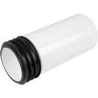 Aquaflow Pan Connector 200mm Extension 4"/110mm in White Rubber