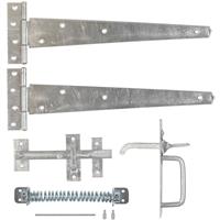 Gate Latch Kit Galvanised - Suffolk in Silver