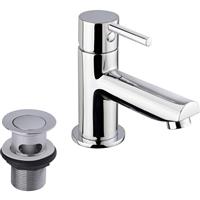 Ebb and Flo Ebb + Flo Pentle Taps Cloakroom Basin Mixer Rubber/Steel