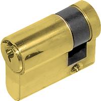 Securefast 6 Pin Single Euro Cylinder 40mm Brass in Gold