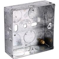 Appleby Metal Back Box 1 Gang 25mm