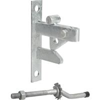 GateMate Self-Locking Gate Catch Galvanised in Silver