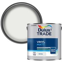 Dulux Trade Vinyl Matt Paint 2.5L in White
