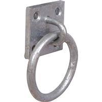 Chain Plate Ring Galvanised in Silver Steel