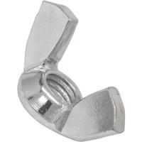 Unbranded Wing Nut M10 (10 Pack) in Silver
