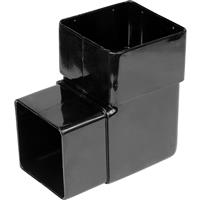 Aquaflow 65mm Square Offset Bend 92.5deg in Black PVCU