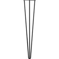 Rothley 3-Pin Hairpin Leg 710mm Matt (2 Pack) in Black Steel
