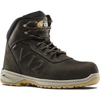 V12 Footwear Men's V Lynx Waterproof Safety Boots in Brown Rubber