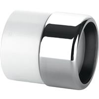 McAlpine ABS32/35G-CB Solvent Weld Chrome Plated Straight Connector x ABS Connector 32/35mm x 1 1/4in Plastic