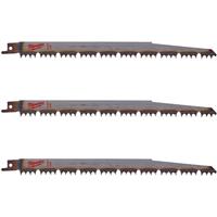 Milwaukee Sawzall Wood/Plastic Blade 240mm (3 Pack) Bi-Metal