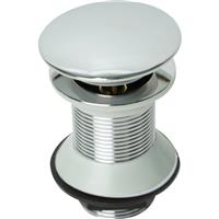 Made4Trade Click-Clac 1 1/4" Chrome Plated Basin Plug Unslotted Steel