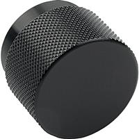 Hafele Graf Knob 38mm in Black Aluminium