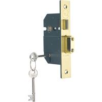 Yale BS 5 Lever Mortice Sashlock 76mm Polished Brass in Gold