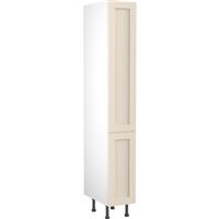 Kitchen Kit Flatpack Shaker Kitchen Cabinet Pull Out Tall Larder Unit Ultra Matt 300mm in Cashmere MFC
