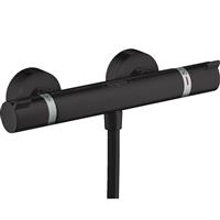 Hansgrohe Ecostat Comfort Thermostatic Shower Valve Matt in Black Brass