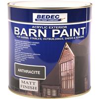 Bedec Barn Paint Matt 2.5L in Anthracite Plastic