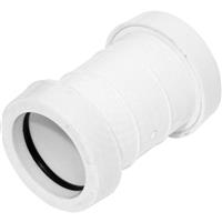 Aquaflow Push Fit Straight Coupling 40mm in White
