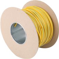 Unbranded PVC Earth Sleeving 100m 3mm On Drum in Green/Yellow