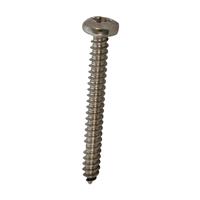 Apex Stainless Self Tapping Pan Head Pozi Screw 1 1/4" x 8 (100 Pack) in Stainless Steel