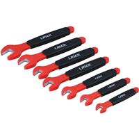 Laser Insulated Open Ended Spanner Set 7 Piece 8-19mm Chrome Vanadium Steel