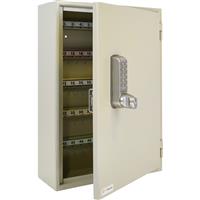 Codelocks Key Secure By Extra Security Key Cabinet with CL2255 Electronic Lock 100 Key Hooks in Light Grey Steel