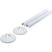 Talon Snappit Pipe Cover & Collar 200mm (2 Pack) in White UPVC