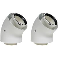 Vokera 45deg Flue Bend All Flues in White