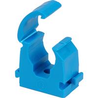 Talon Hinged Clip MDPE 32-35mm (20 Pack) in Blue Polypropylene